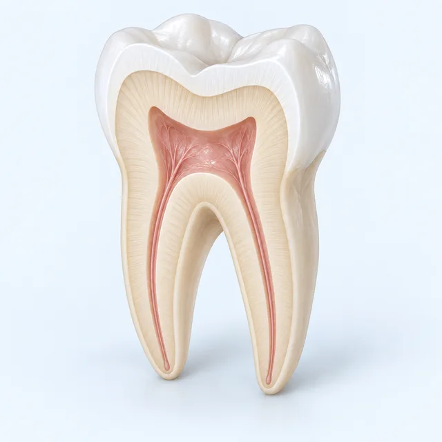Inside the tooth — illustrative 3D rendering