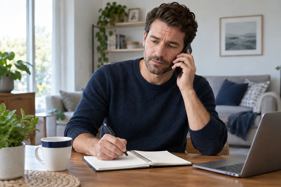 Calling to arrange a dental appointment